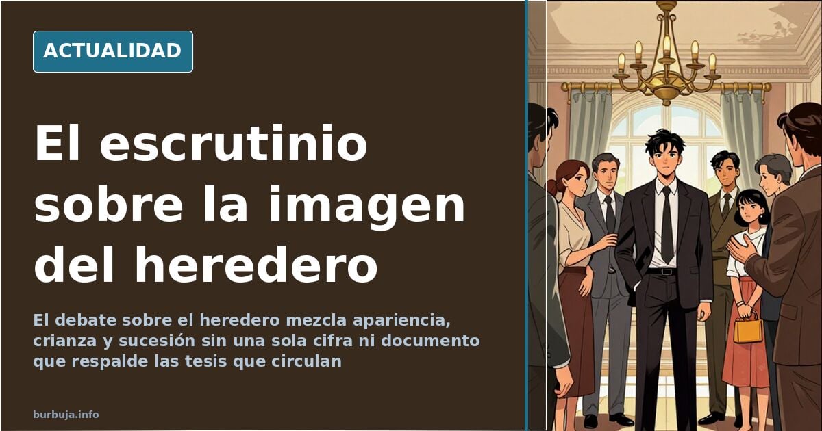 Fotografía oficial del heredero al trono de Marruecos durante un acto de protocolo junto a miembros de la familia real