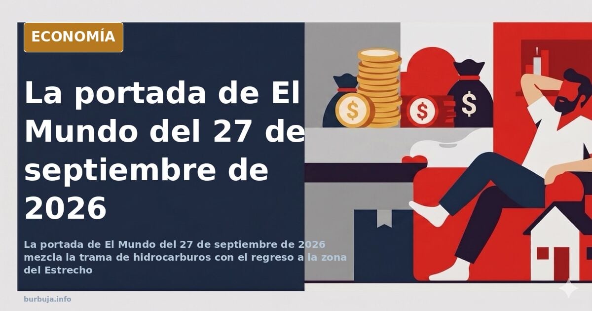 Primera plana de un diario sobre la trama de hidrocarburos que vincula a Aldama y Delcy Rodríguez