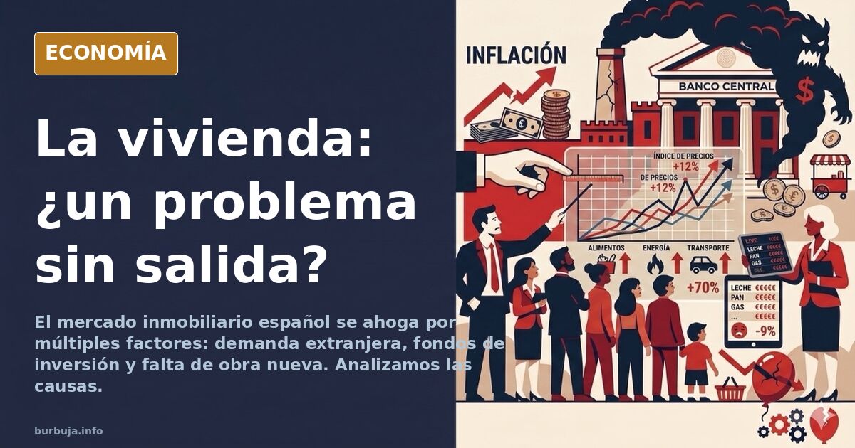 El problema de la vivienda NO TIENE SOLUCIÓN