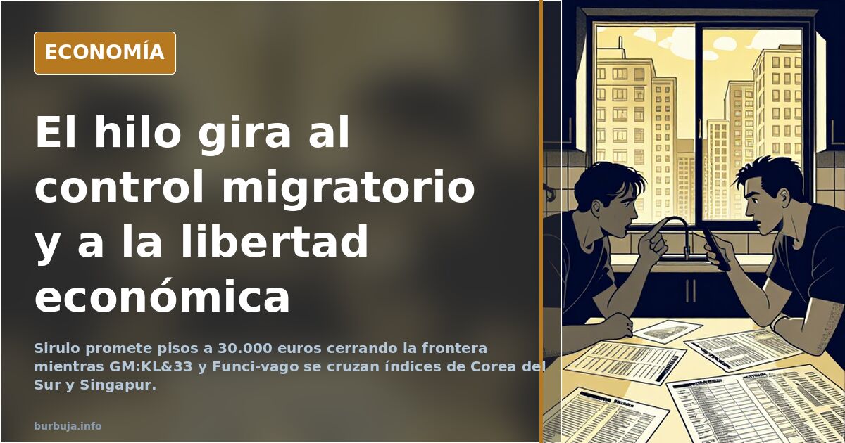 El hilo gira al control migratorio y a la libertad económica