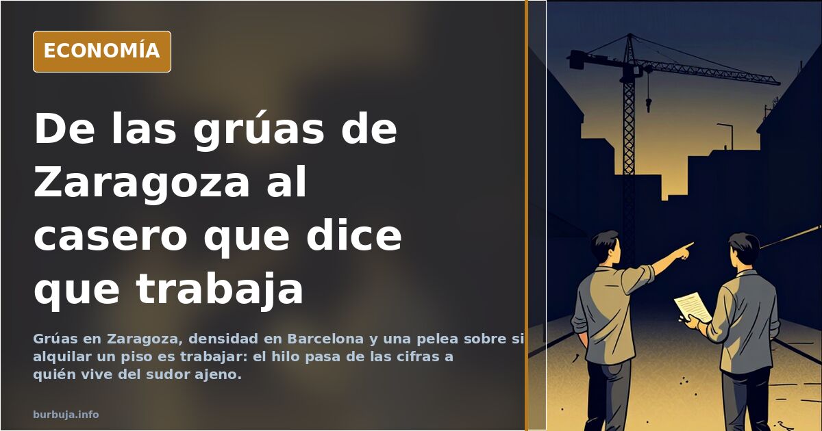 De las grúas de Zaragoza al casero que dice que trabaja