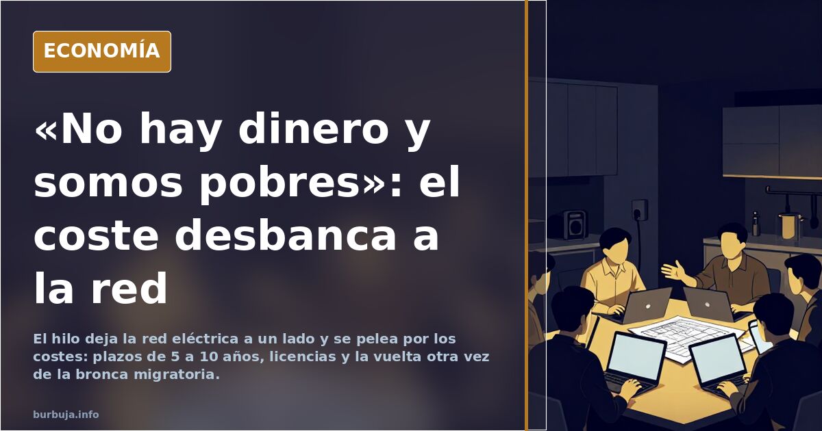 «No hay dinero y somos pobres»: el coste desbanca a la red