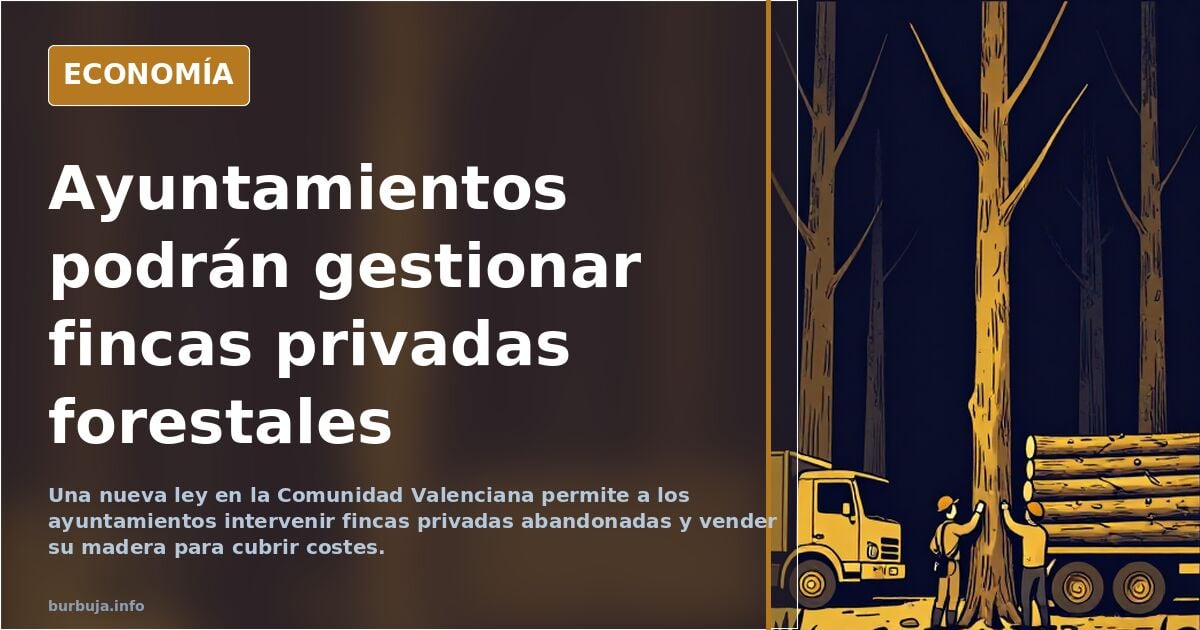 Los ayuntamientos podrán intervenir fincas privadas de los montes y vender la madera que extraigan