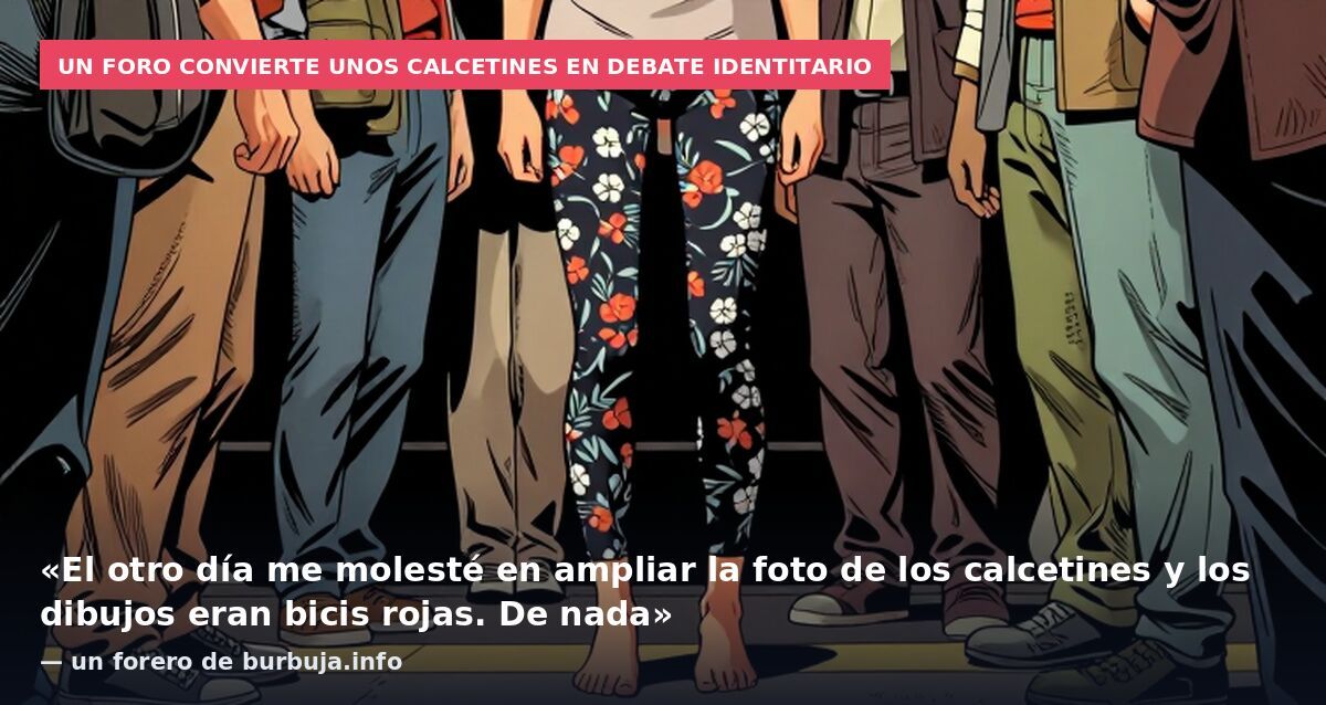 Un foro convierte unos calcetines en debate identitario: «El otro día me molesté en ampliar la foto de los calcetines y los dibujos eran bicis rojas. De nada» — un forero de burbuja.info