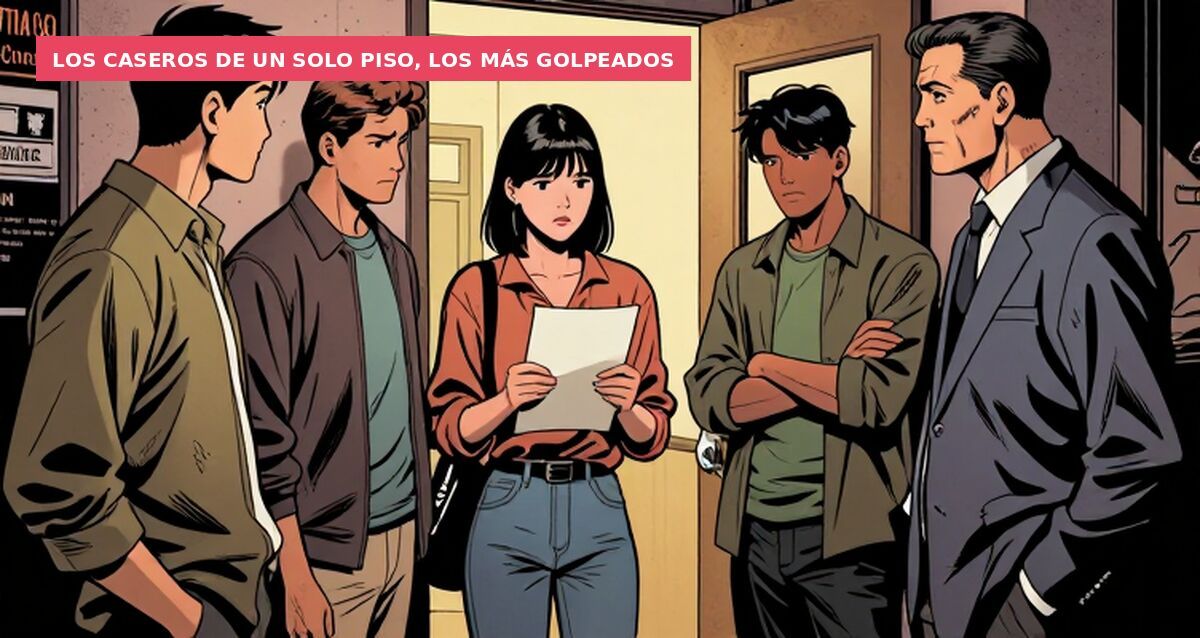 Los caseros de un solo piso, los más golpeados