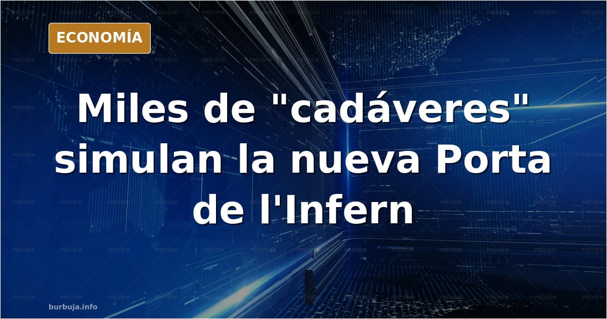 Simulan miles de trozos de cadáveres para la fiesta de la Mercé