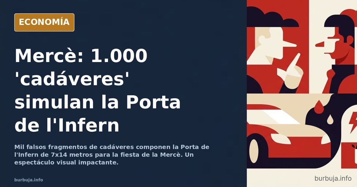 Simulan miles de trozos de cadáveres para la fiesta de la Mercé