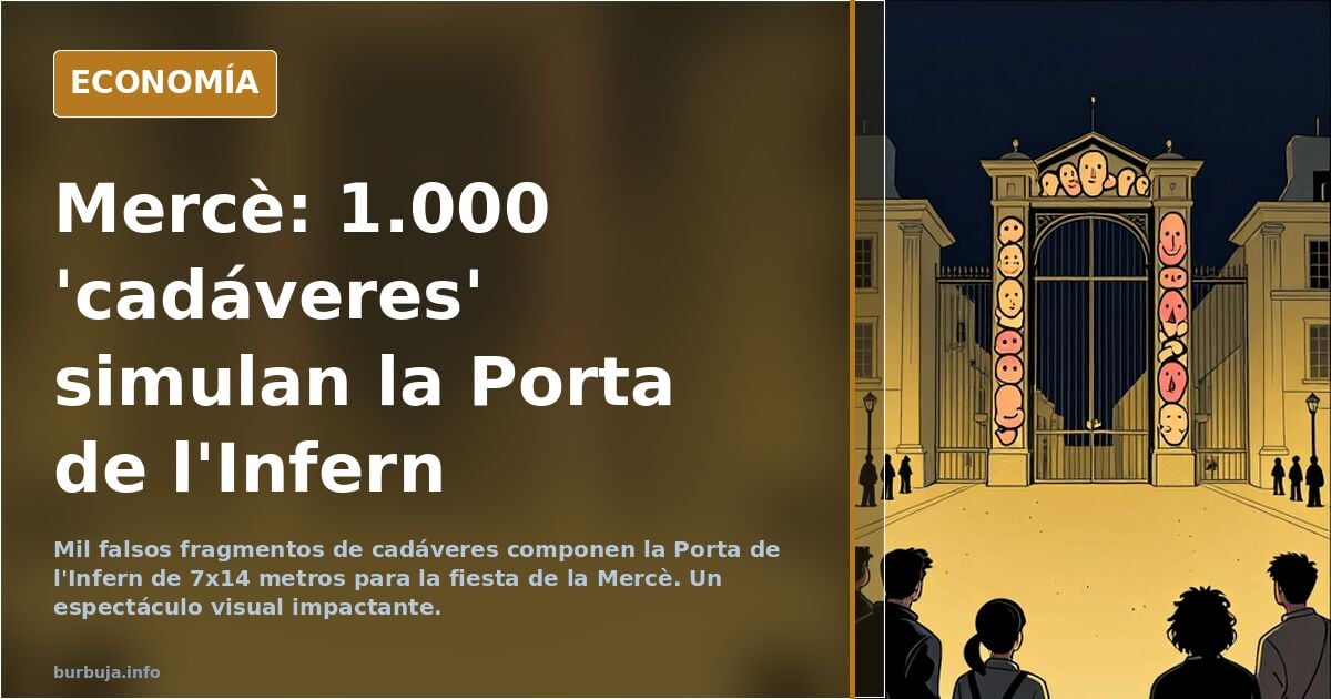Simulan miles de trozos de cadáveres para la fiesta de la Mercé