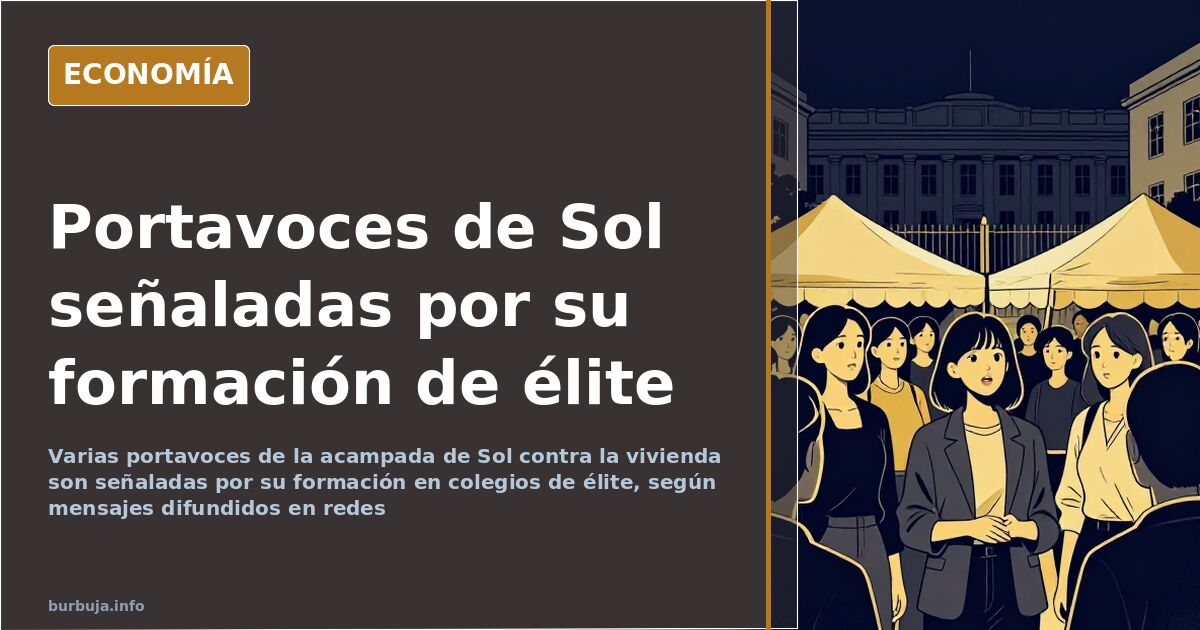 Puerta del Sol de Madrid con tiendas de campaña durante la acampada por la crisis de la vivienda