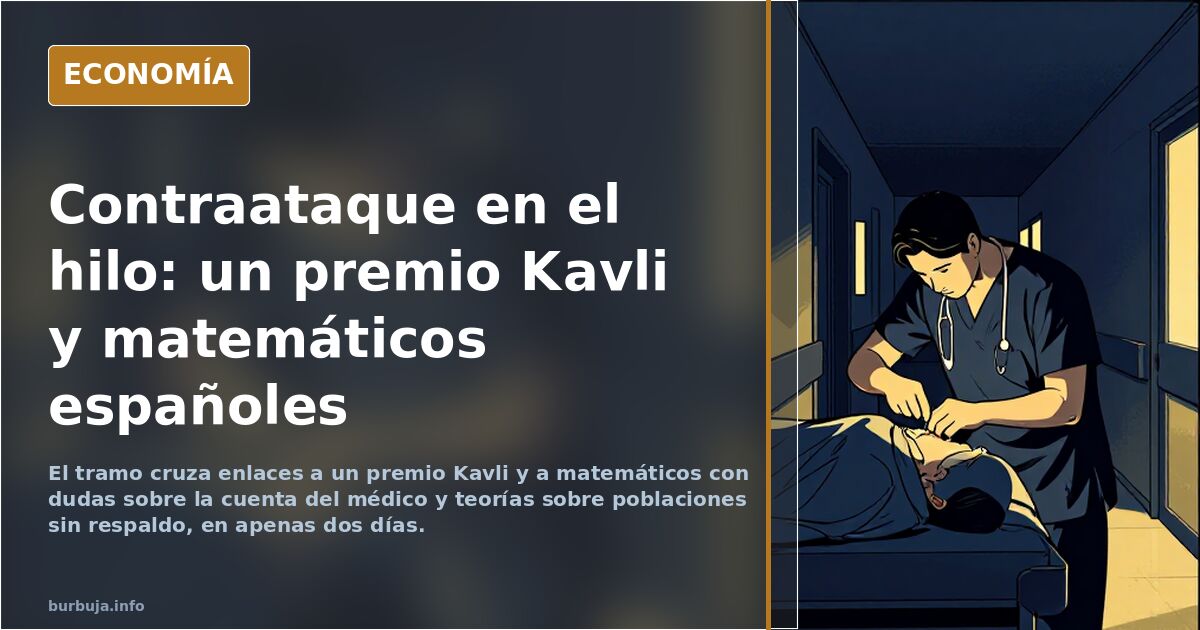 Contraataque en el hilo: un premio Kavli y matemáticos españoles