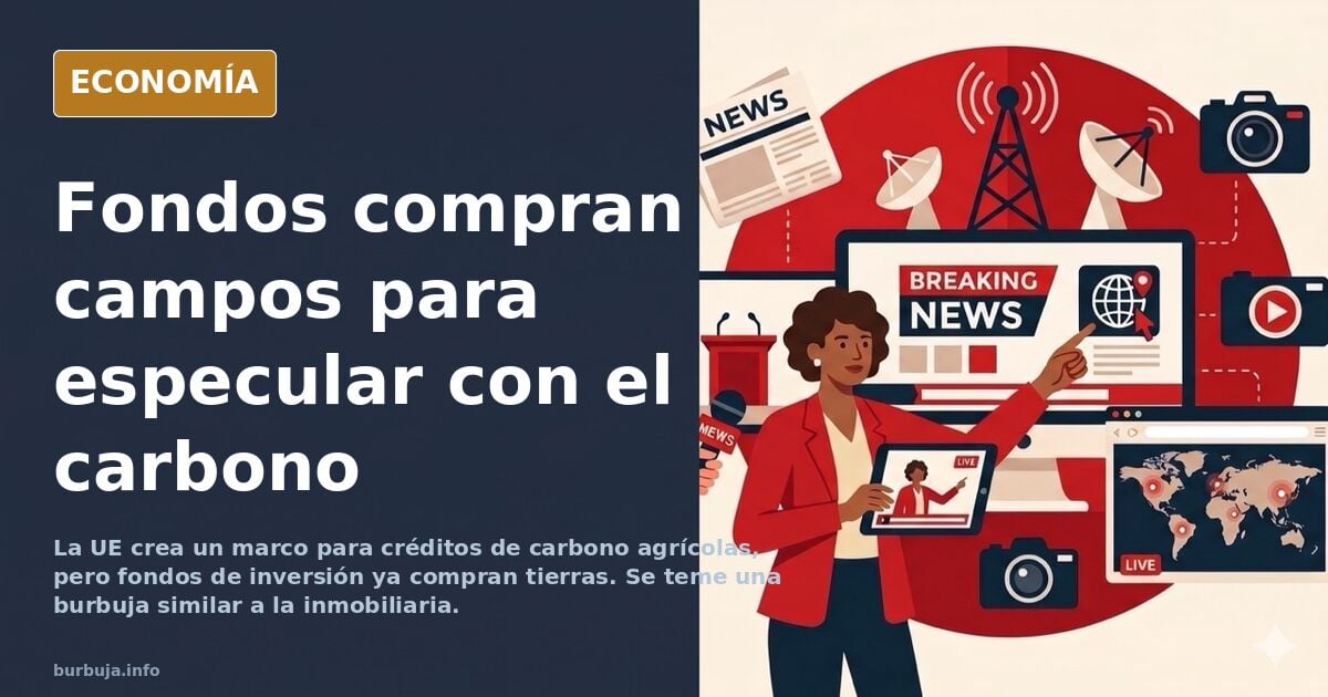 La burbuja del carbono: Wall Street quiere comprar el aire de tus campos (y tú ni te has enterado)