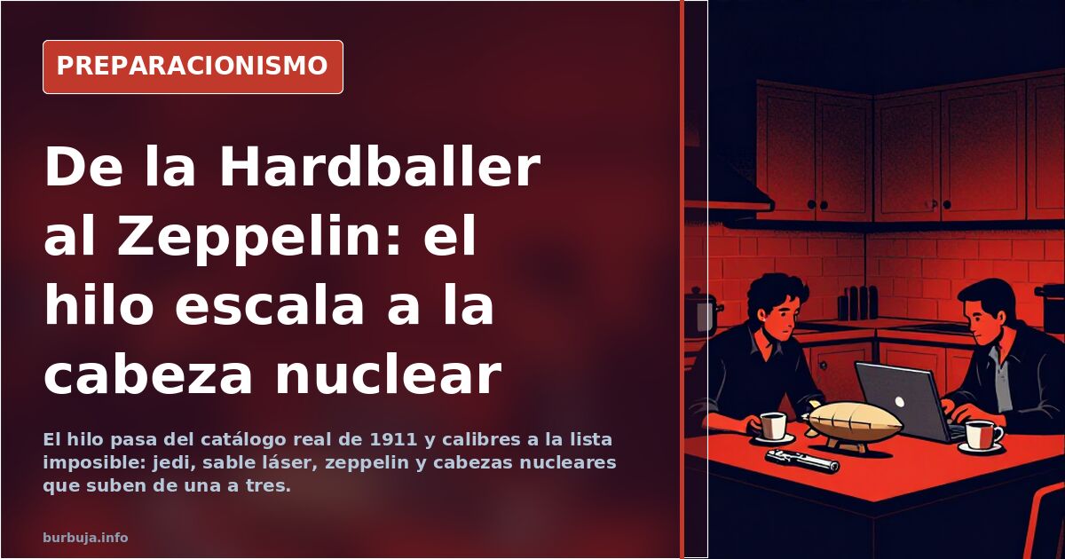 De la Hardballer al Zeppelin: el hilo escala a la cabeza nuclear