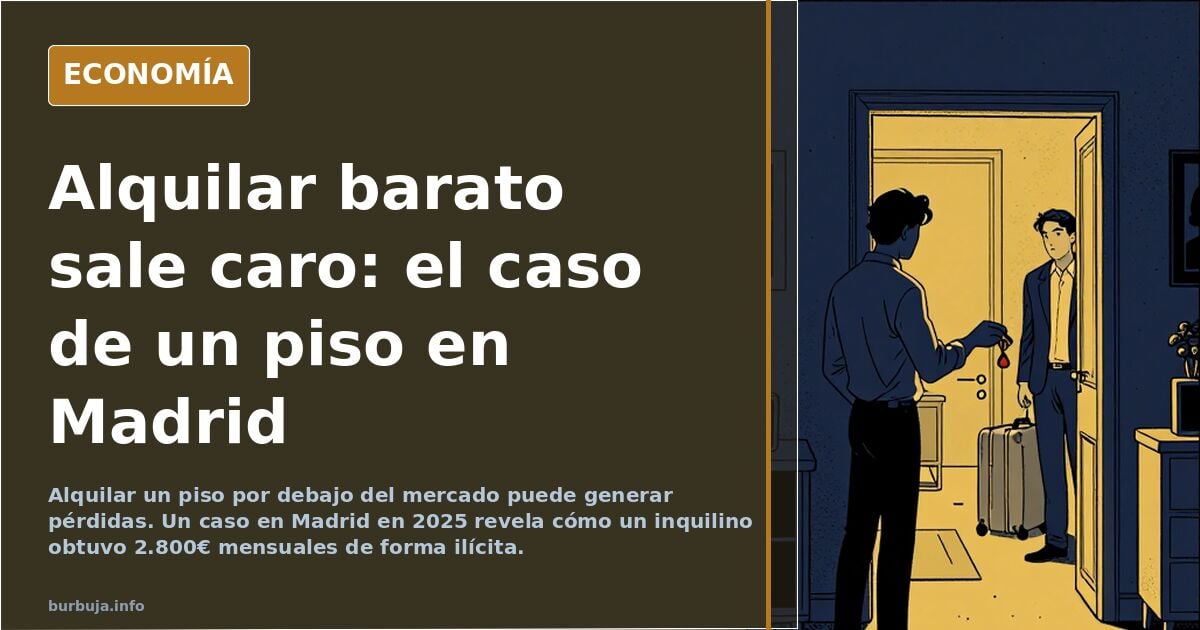 No se puede/debe alquilar barato.