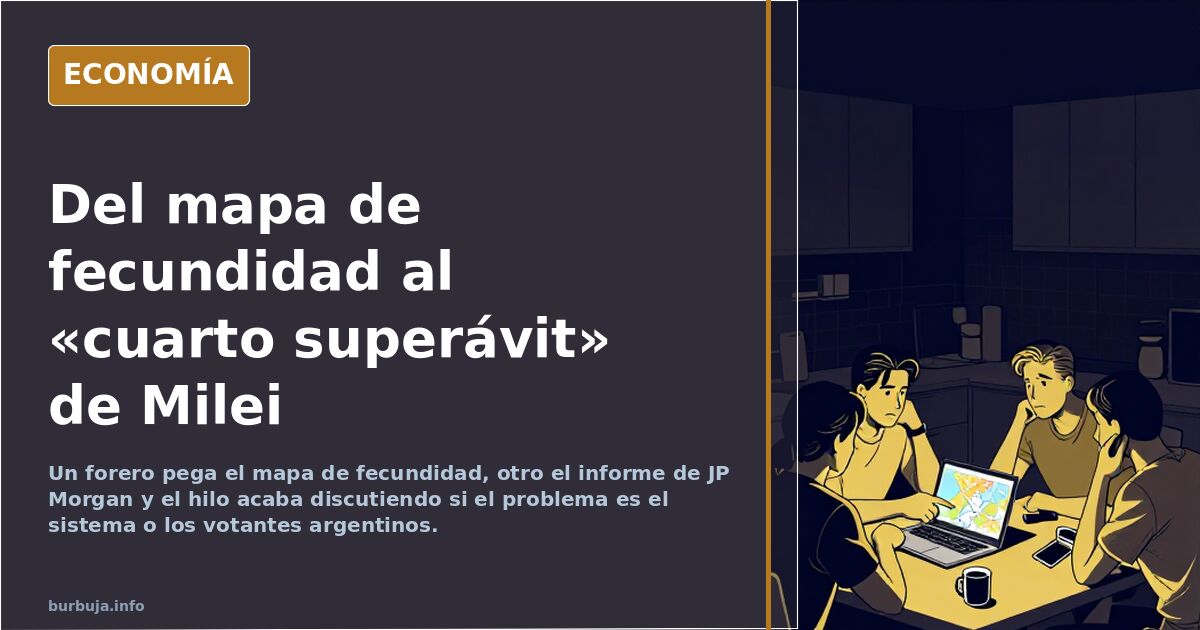 Del mapa de fecundidad al «cuarto superávit» de Milei