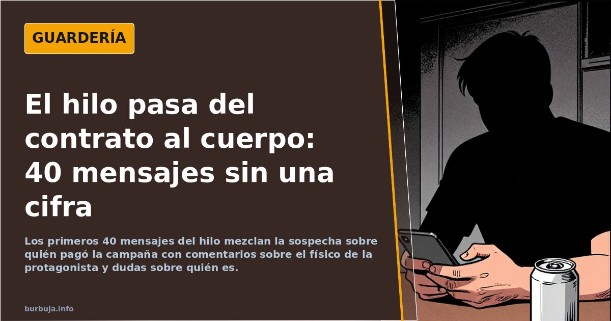 El hilo pasa del contrato al cuerpo: 40 mensajes sin una cifra