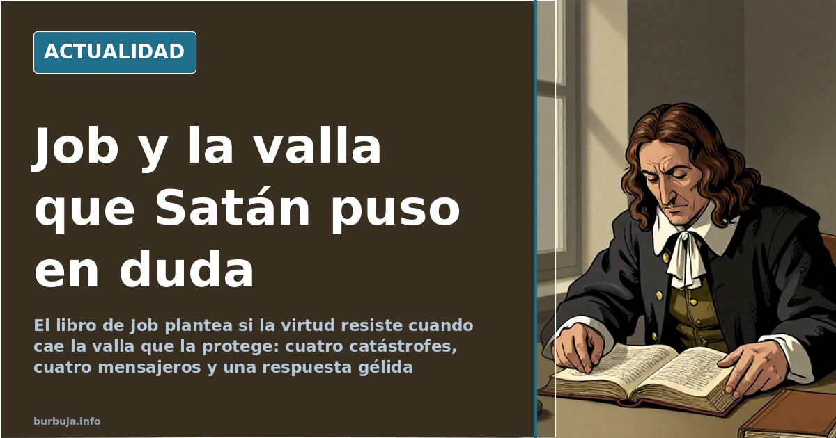 Biblia abierta en el libro de Job junto a un cuaderno de cuentas y cálculos sobre una mesa de estudio