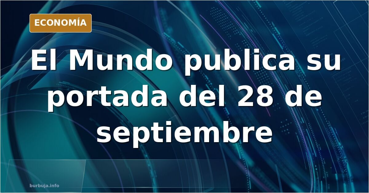 La portada de El Mundo de mañana