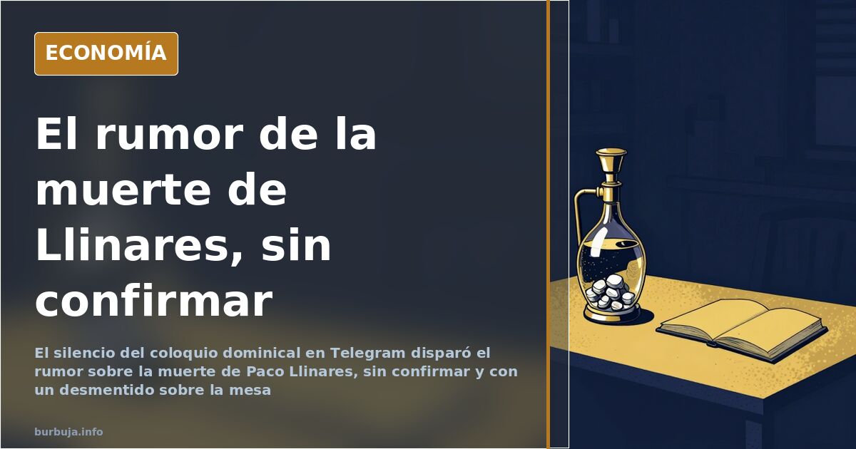 Ilustración de un canal de mensajería con un audio desmintiendo el bulo sobre la muerte de Francisco Llinares