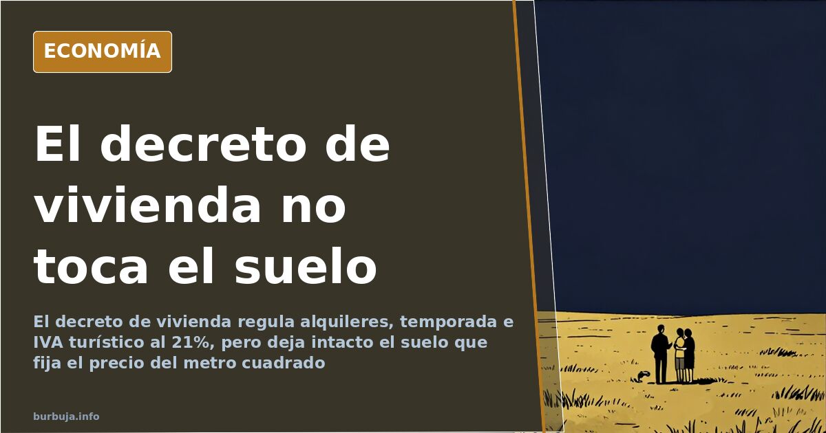 Sector de suelo urbanizado sin edificar con grúas paradas, ilustración editorial sobre el precio del suelo y la vivienda