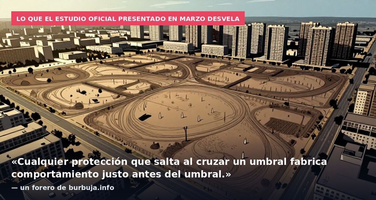 Lo que el estudio oficial presentado en marzo desvela: «Cualquier protección que salta al cruzar un umbral fabrica comportamiento justo antes del umbral.» — un forero de burbuja.info