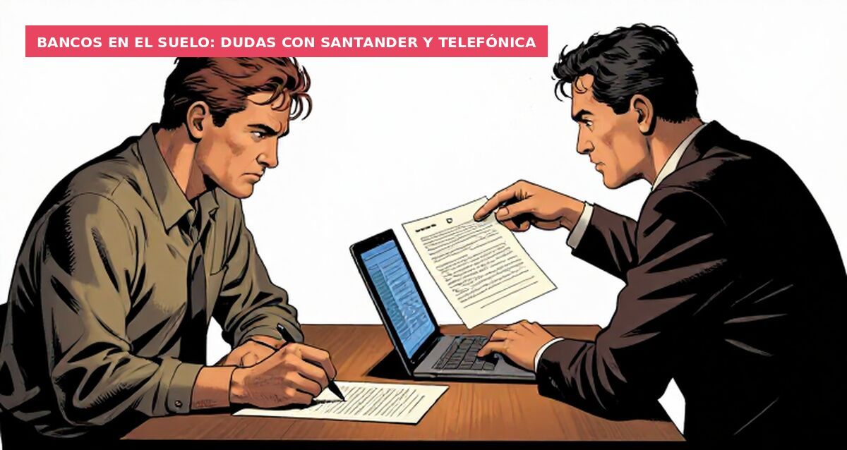 Bancos en el suelo: dudas con Santander y Telefónica