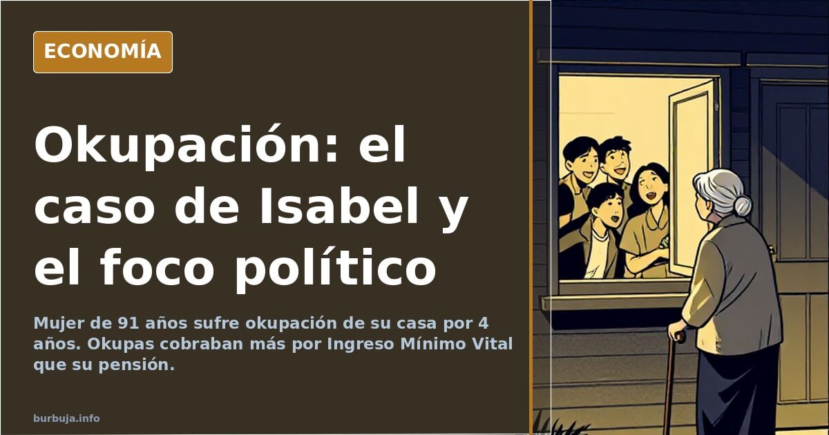 Isabel de 91 años española con la casa okupada por un sarraceno que en paguitas cobra mas que ella con su pensión y este caso no sale a luz