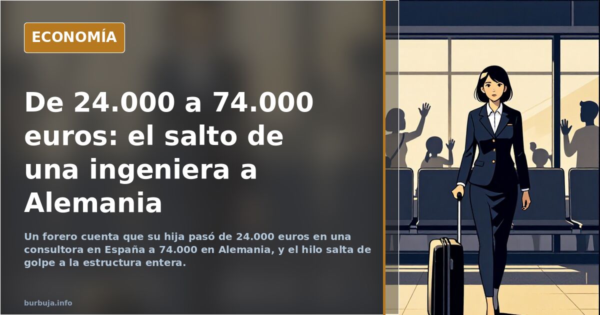 De 24.000 a 74.000 euros: el salto de una ingeniera a Alemania