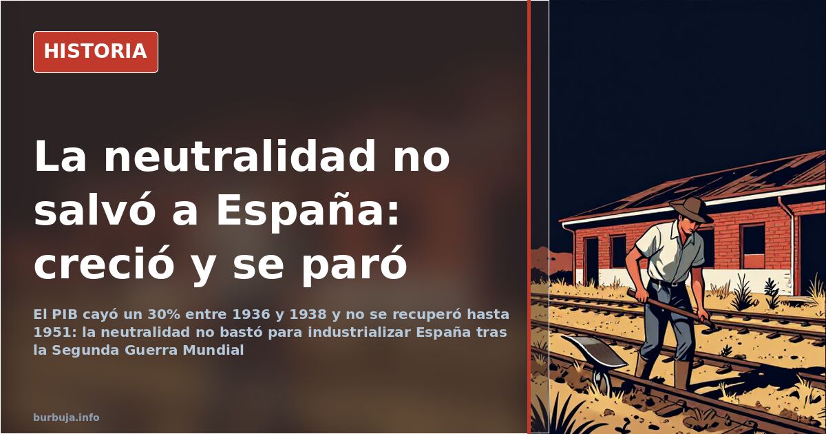 Ruinas de una ciudad europea tras la Segunda Guerra Mundial bajo un cielo gris