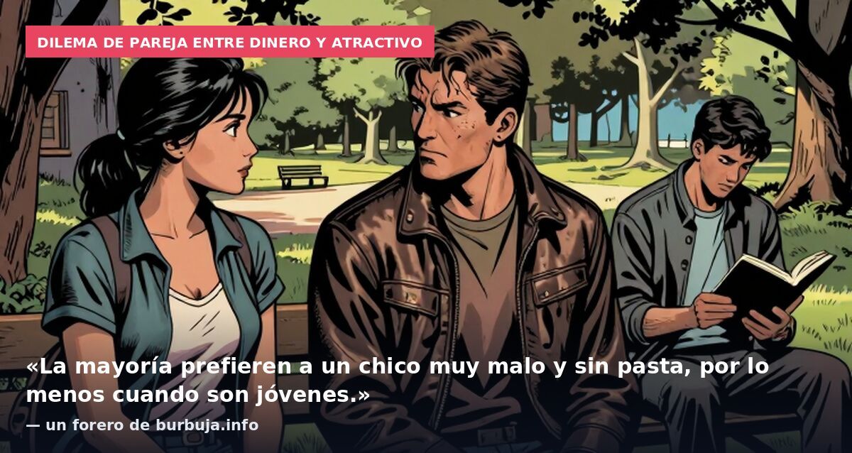 Dilema de pareja entre dinero y atractivo: «La mayoría prefieren a un chico muy malo y sin pasta, por lo menos cuando son jóvenes.» — un forero de burbuja.info
