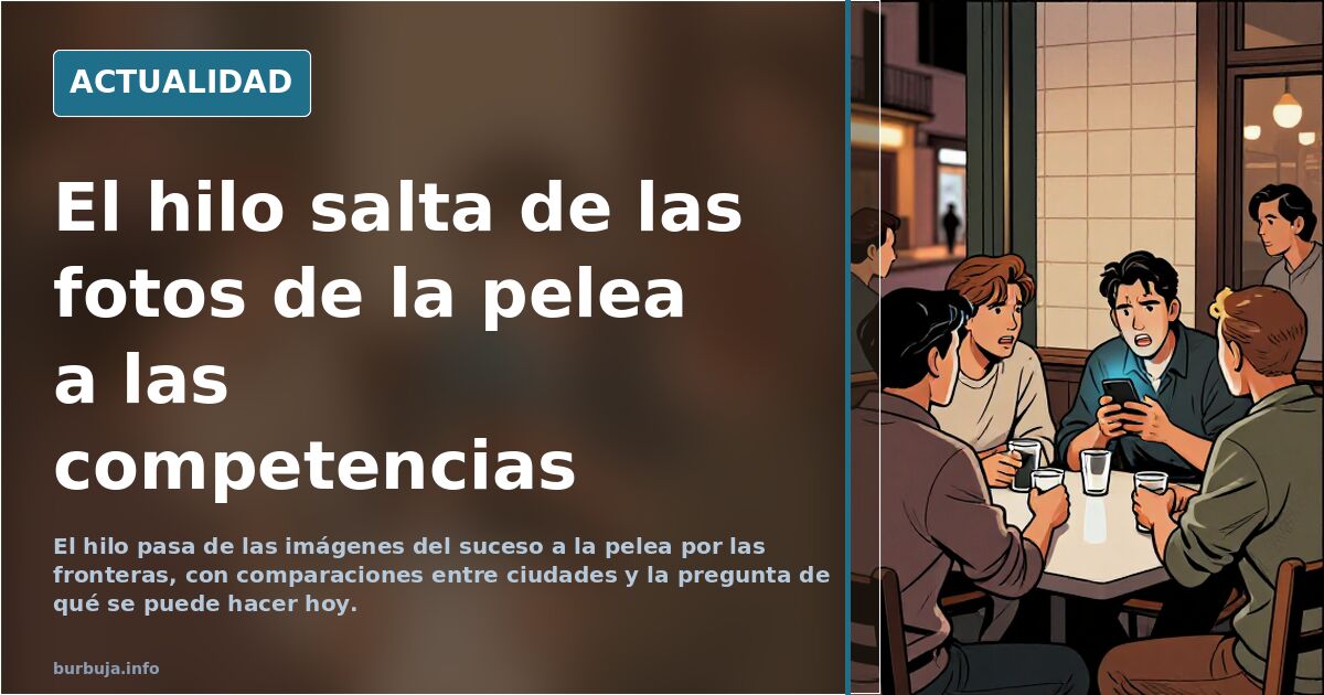 El hilo salta de las fotos de la pelea a las competencias