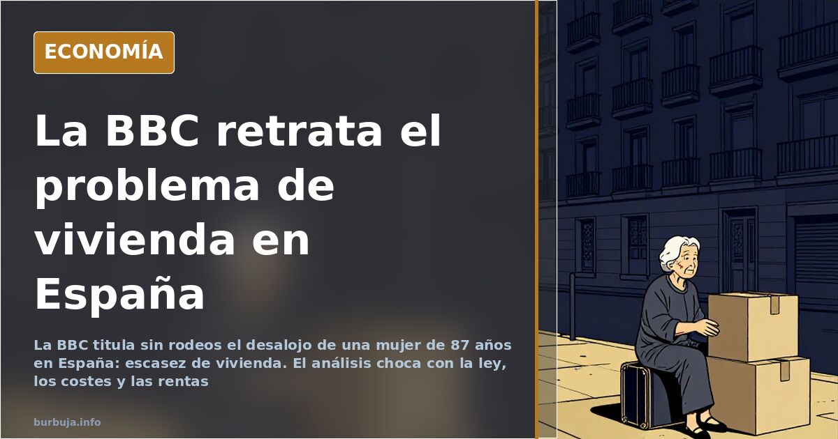 Fachada de un bloque de viviendas en una ciudad española, imagen del problema de escasez de vivienda y precios elevados