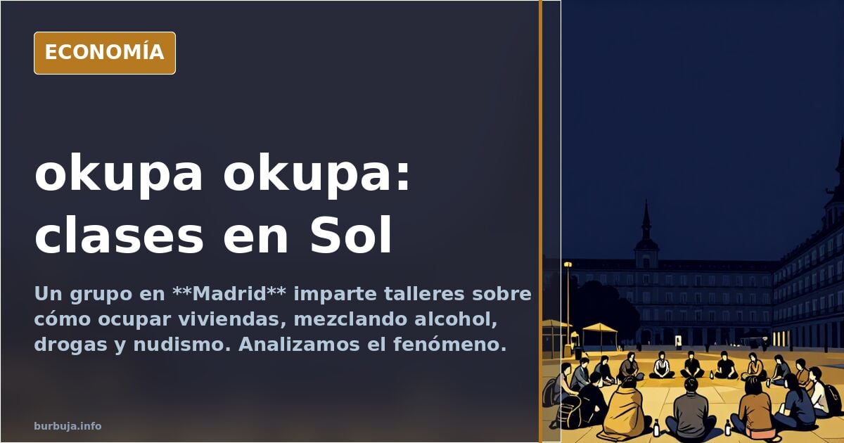 SOL - Clases de cómo okupar viviendas, alcohol, drojas y nudismo