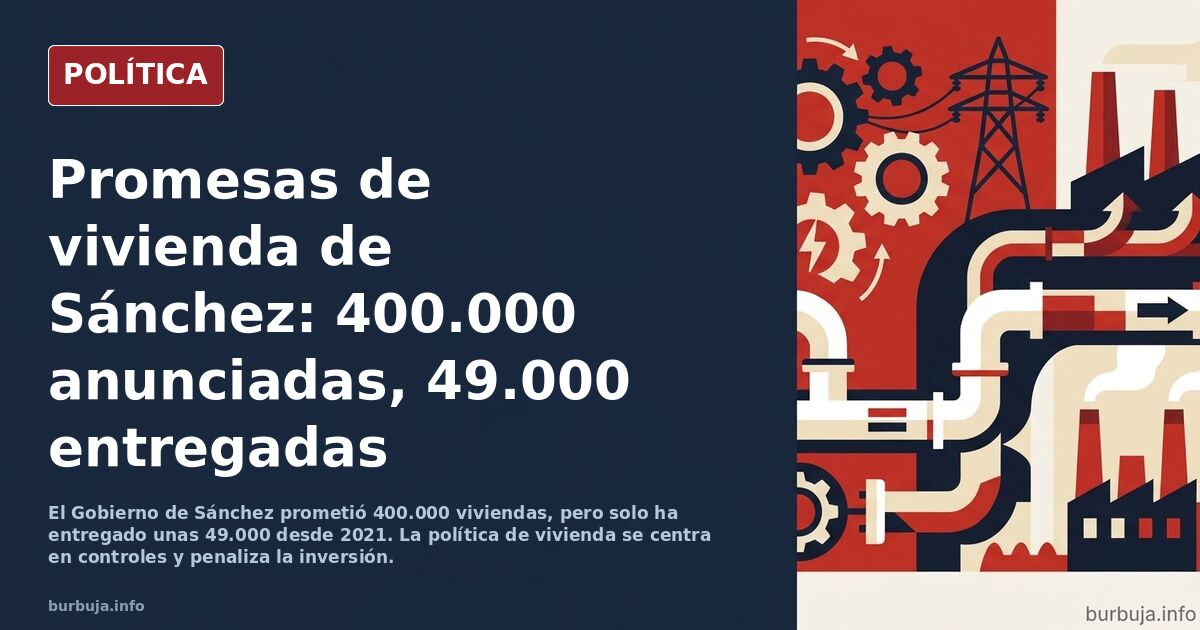 Las promesas de Sánchez se evaporan mientras la izquierda defiende el alquiler franquista (Daniel Lacalle en El Hapañol)