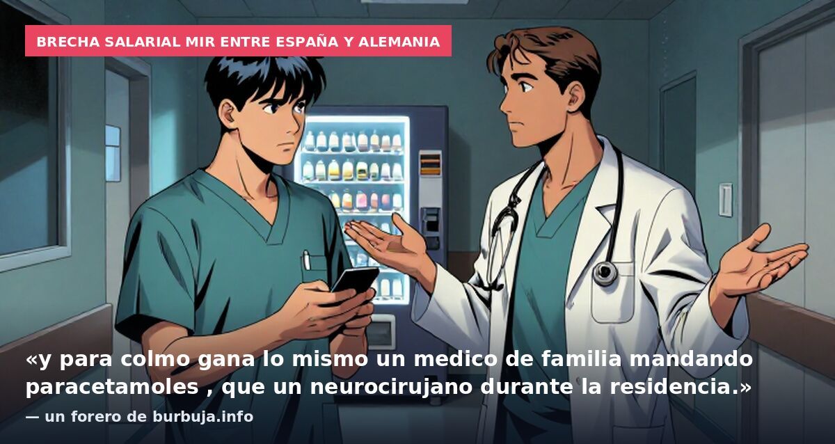 Brecha salarial MIR entre España y Alemania: «y para colmo gana lo mismo un medico de familia mandando paracetamoles , que un neurocirujano durante la residencia.» — un forero de burbuja.info