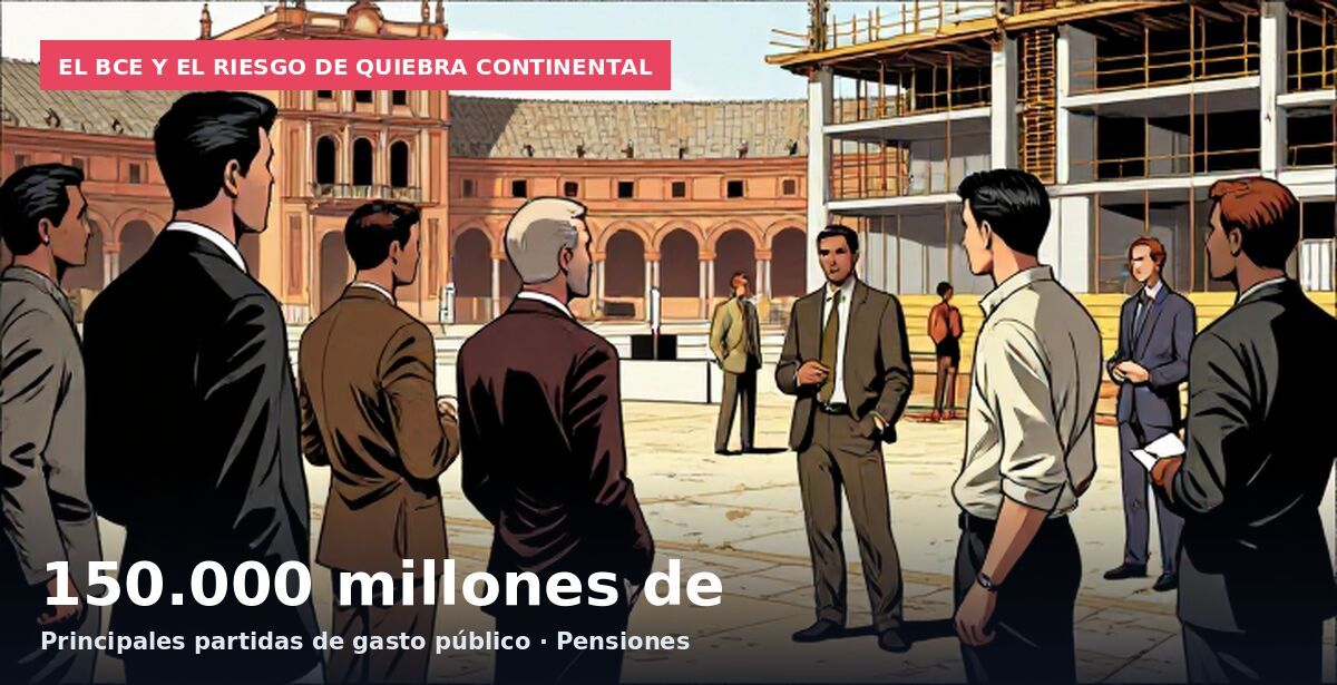 El BCE y el riesgo de quiebra continental: 150.000 millones de  Principales partidas de gasto público · Pensiones