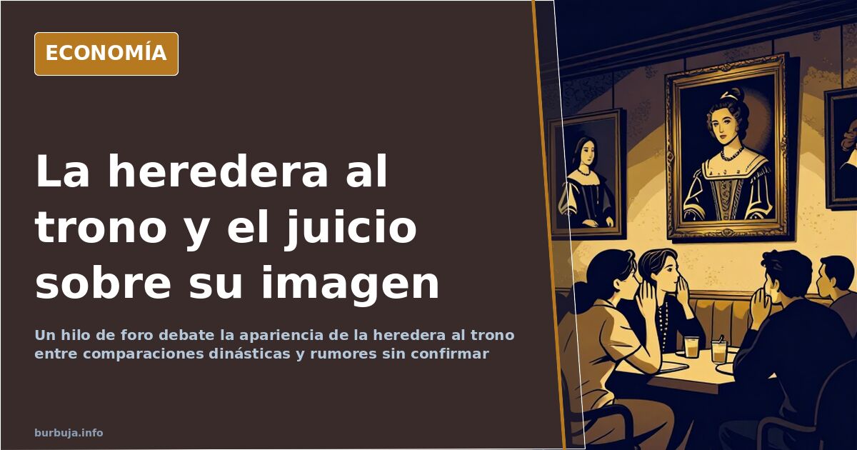 Silueta de una joven figura institucional ante una galería de retratos dinásticos, símbolo de la futura reina y la casa de Bo