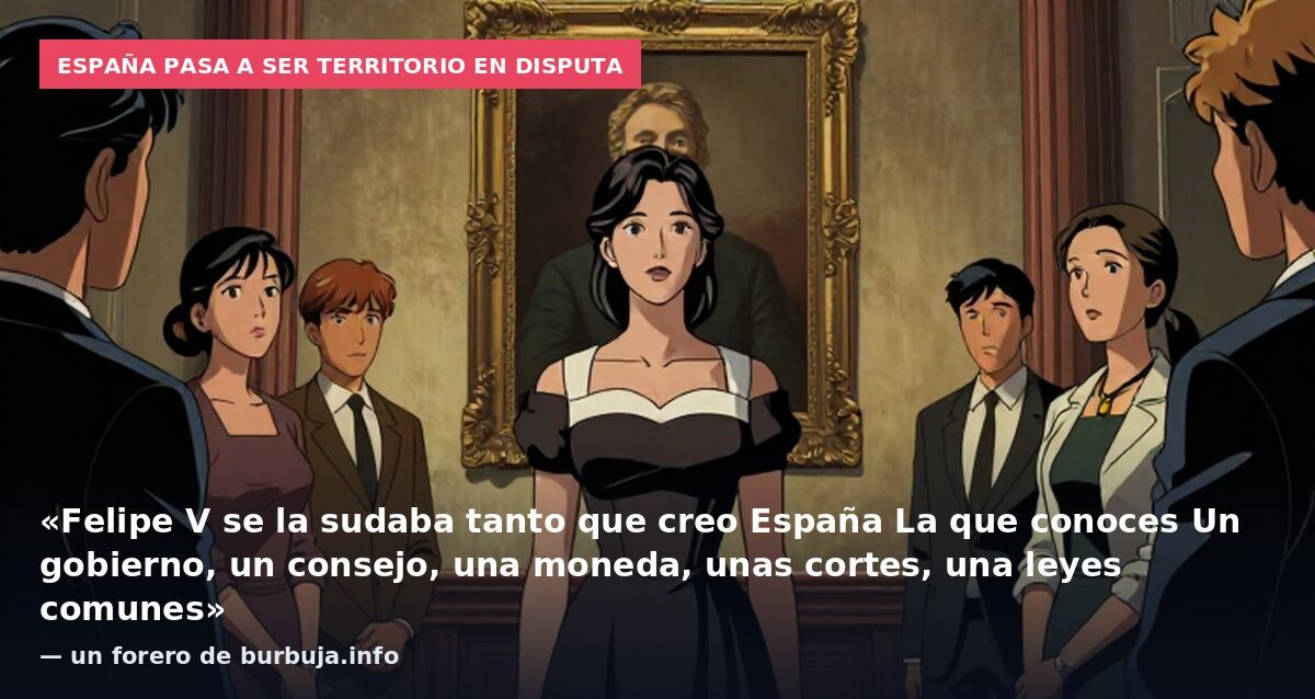 España pasa a ser territorio en disputa: «Felipe V se la sudaba tanto que creo España La que conoces Un gobierno, un consejo, una moneda, unas cortes, una leyes comunes» — un forero de burbuja.info