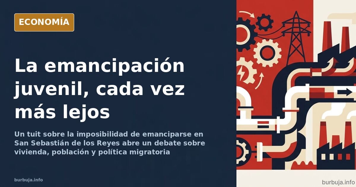 Ilustración con llaves de vivienda, un plano de San Sebastián de los Reyes y una maleta, símbolo de la emancipación juvenil