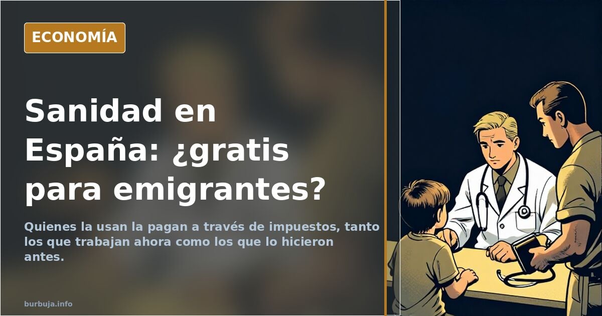 "La salud en España es gratis para los emigrantes. Te amo España hermosa"
