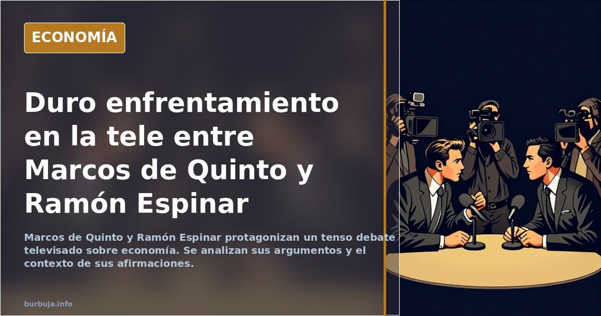 Bronca e insultos en la tele entre Marcos de Quinto y Ramón Espinar