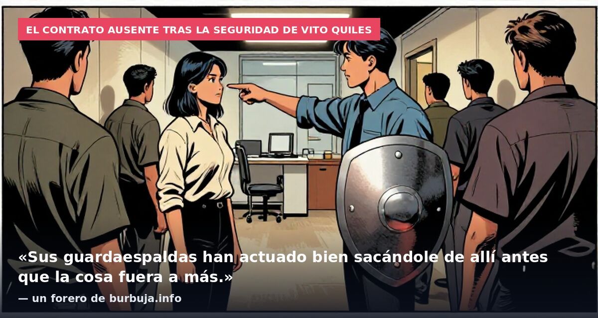 El contrato ausente tras la seguridad de Vito Quiles: «Sus guardaespaldas han actuado bien sacándole de allí antes que la cosa fuera a más.» — un forero de burbuja.info
