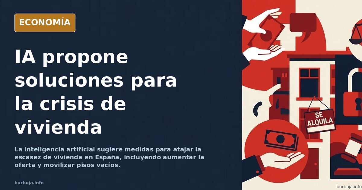 He preguntado (otra vez) a la IA como arreglar el problema de la vivienda