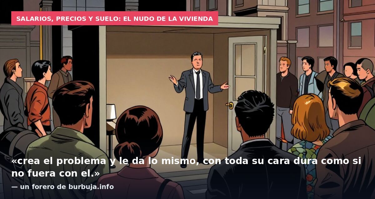 Salarios, precios y suelo: el nudo de la vivienda: «crea el problema y le da lo mismo, con toda su cara dura como si no fuera con el.» — un forero de burbuja.info