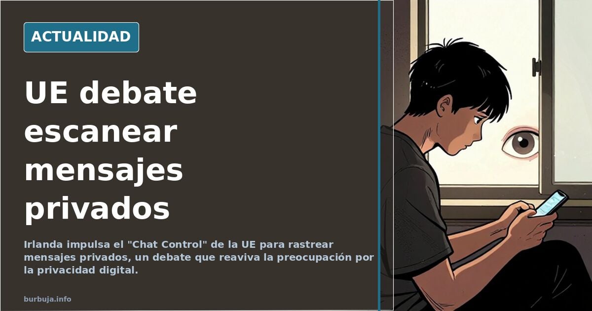 Chat control, el punto final a la victoria proge. Todo lo demás son chorradas en comparacion