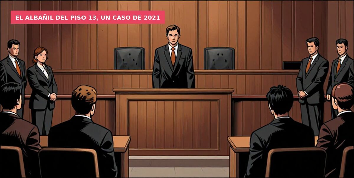 El albañil del piso 13, un caso de 2021