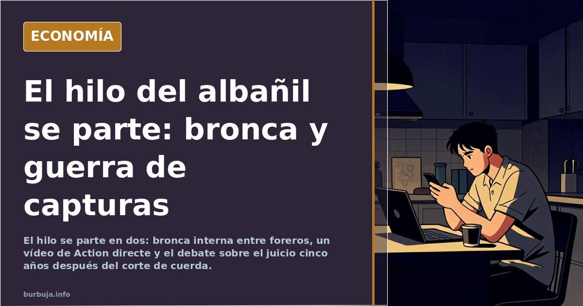 El hilo del albañil se parte: bronca y guerra de capturas