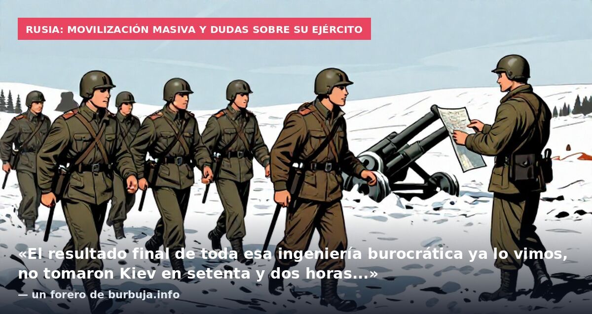 Rusia: movilización masiva y dudas sobre su ejército: «El resultado final de toda esa ingeniería burocrática ya lo vimos, no tomaron Kiev en setenta y dos horas...» — un forero de burbuja.info