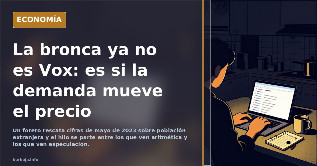 La bronca ya no es Vox: es si la demanda mueve el precio