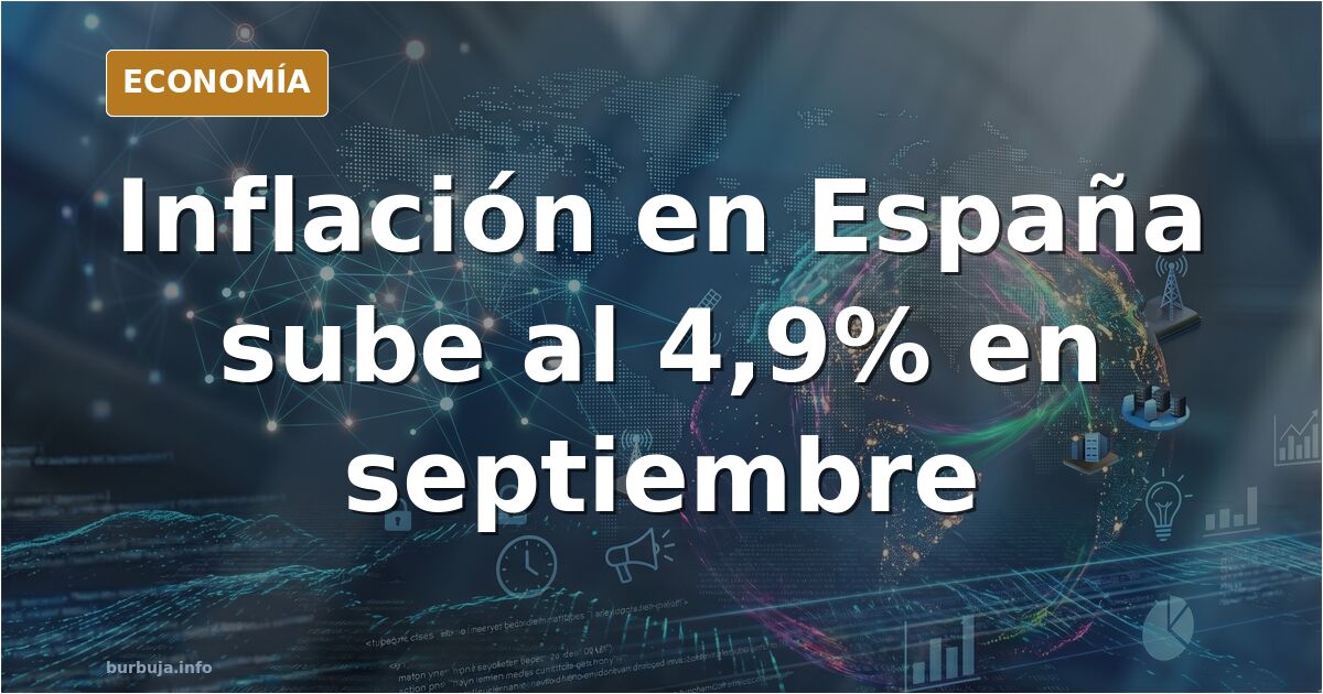 La inflación en España se dispara hasta el 4,9 % en septiembre por los carburantes y los paquetes turísticos.