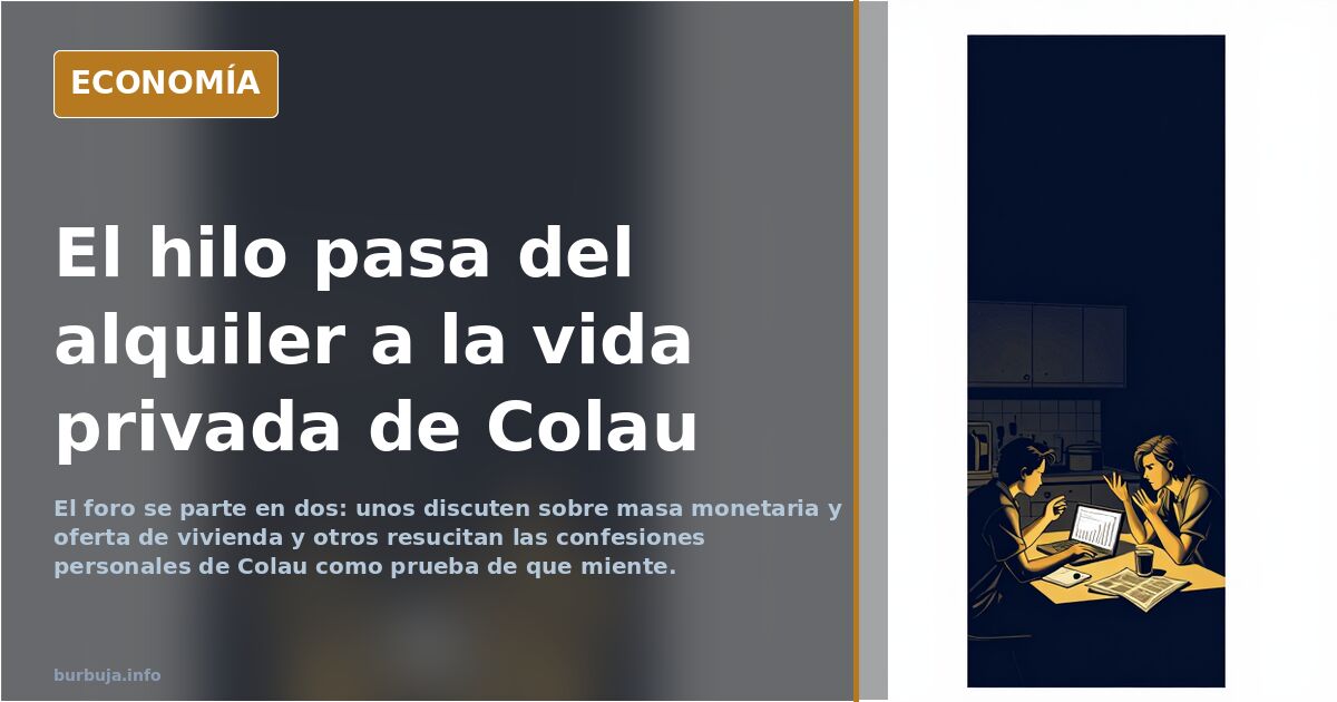 El hilo pasa del alquiler a la vida privada de Colau